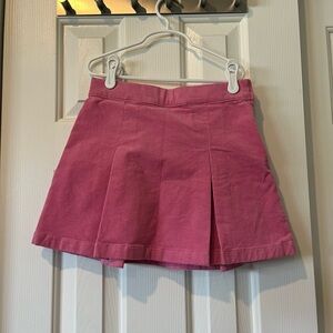 Crewcuts size 12 pink pleated corduroy skirt